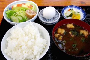 格安モーニングセット。道の駅「アグリステーションなぐら（愛知県）」