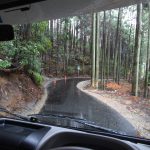 細い道に注意。道の駅 「鳳来三河三石（愛知県）」