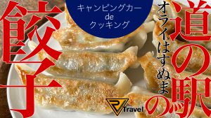 【車中飯】道の駅で買った餃子をキャンピングカーで調理　《道の駅 オライはすぬま/千葉県》